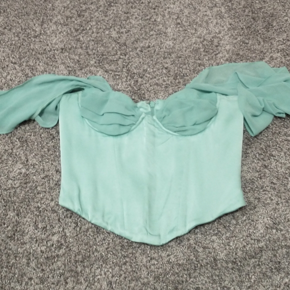 House of CB Isabella Jade Corset Bustier Top (Medium, Regular Cup - A-C) - Picture 2 of 3